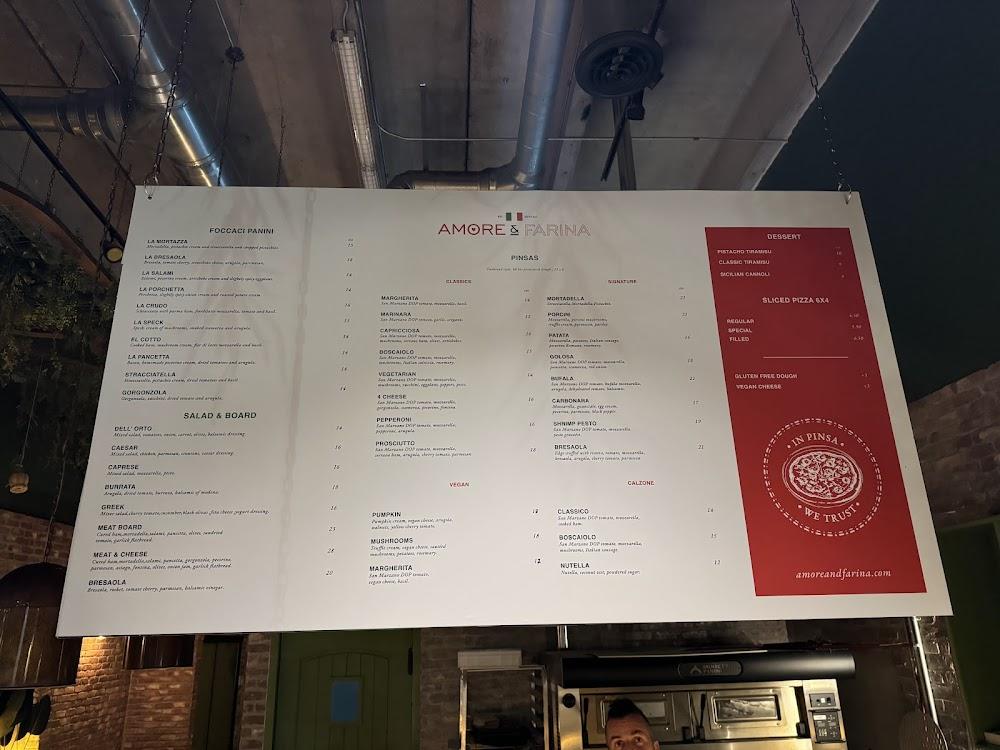 Amore & Farina: "In Pinsa We Trust" Menu image 2
